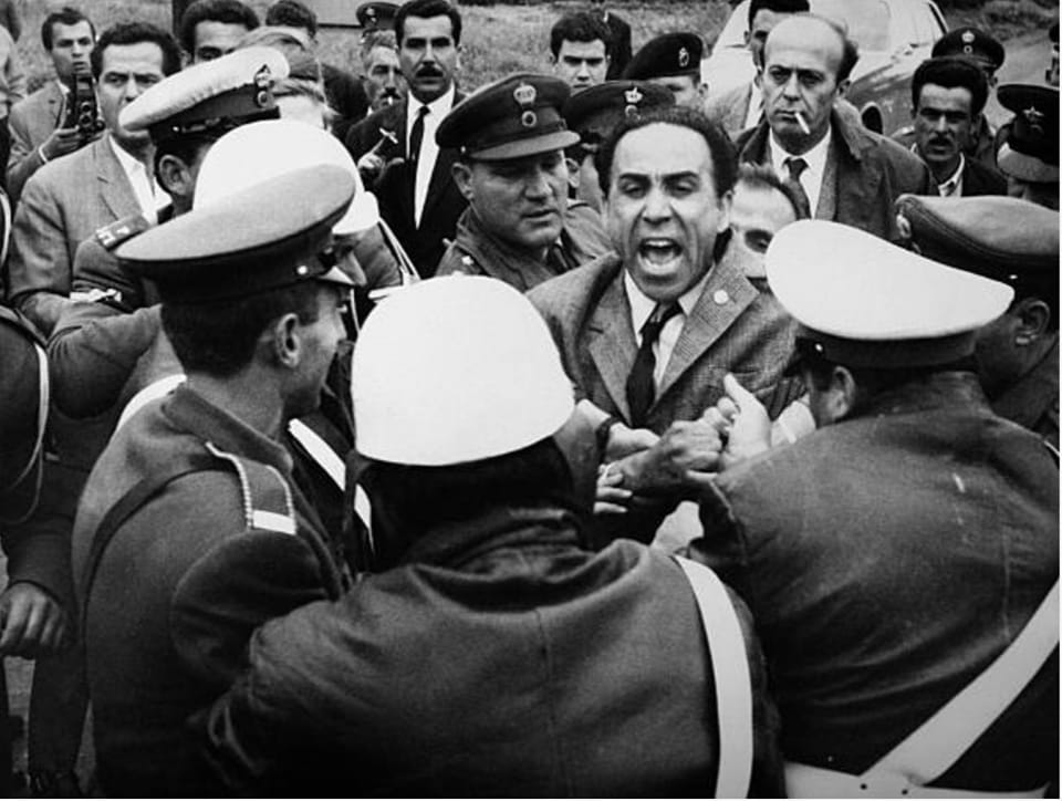 רופא, פוליטיקאי שמאלי ולוחם מחתרת אנטי נאצית גריגוריוס למברקיס נרצח ב-22 במאי 1963
